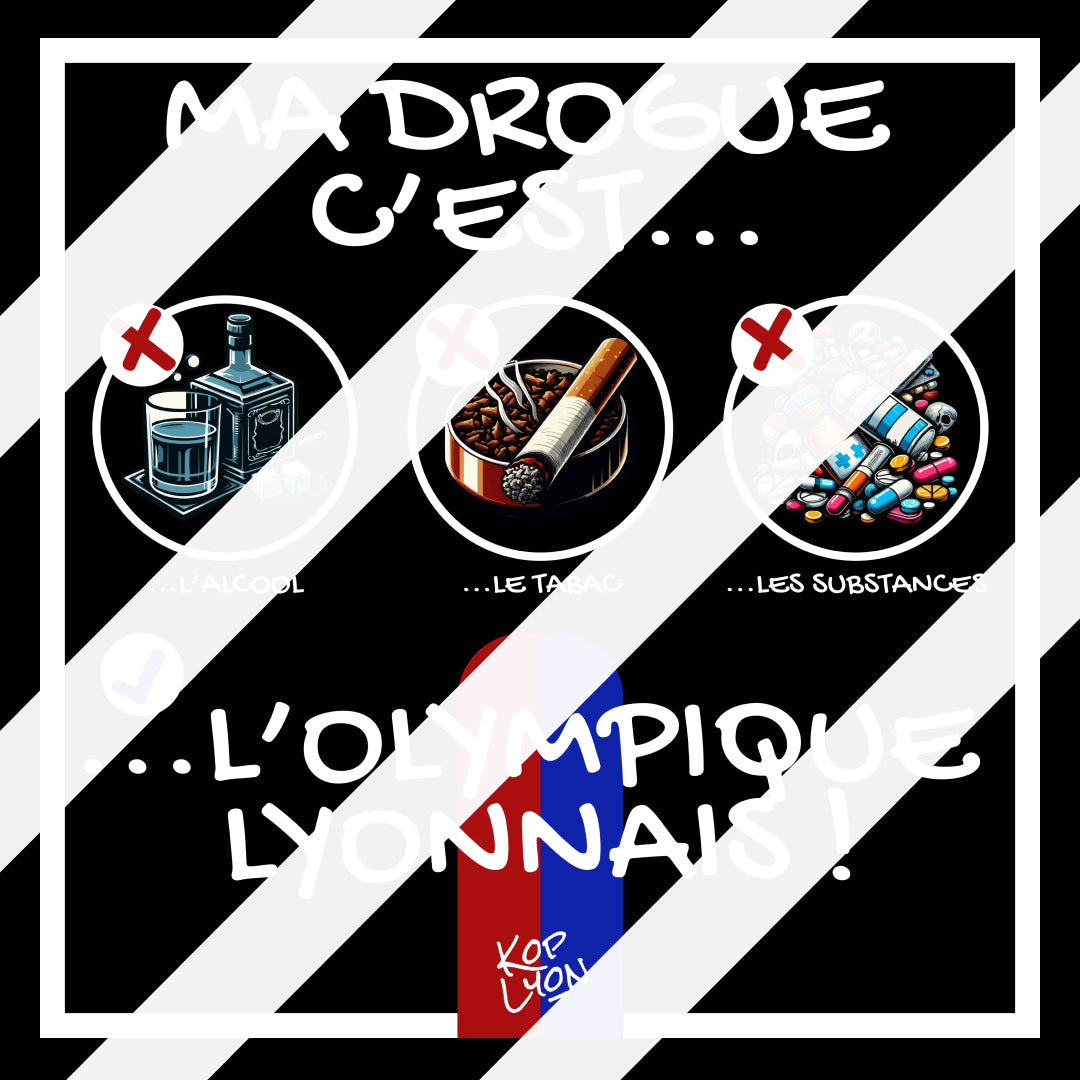 Sticker Lyon design n°10, autocollant supporter lyonnais Kop Lyon